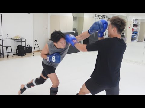 K-1現役チャンピオンとスパーリングしてみた