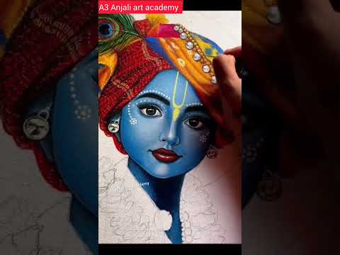 Krishna drawing||#shorts  #youtubeshorts #youtube #viral #trending #art #krishna