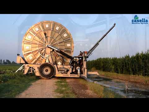 Casella Hose reels Irrigation - tomato - Irrigazione pomodoro con irrigatore Casella