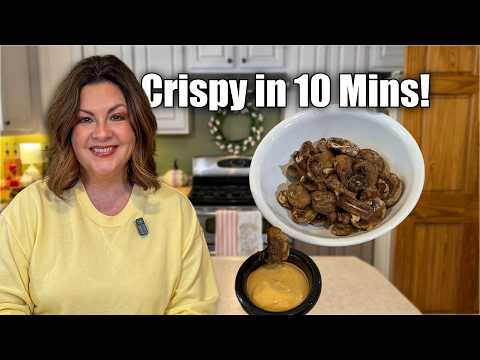 Easy Air Fryer Mushrooms | Best Snack or Steak Side Dish!