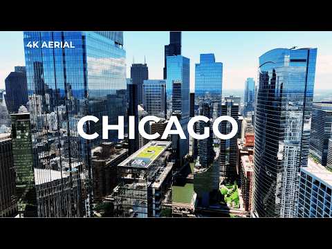 Flying Over Chicago - 4K Drone Tour from Sunrise to Sunset