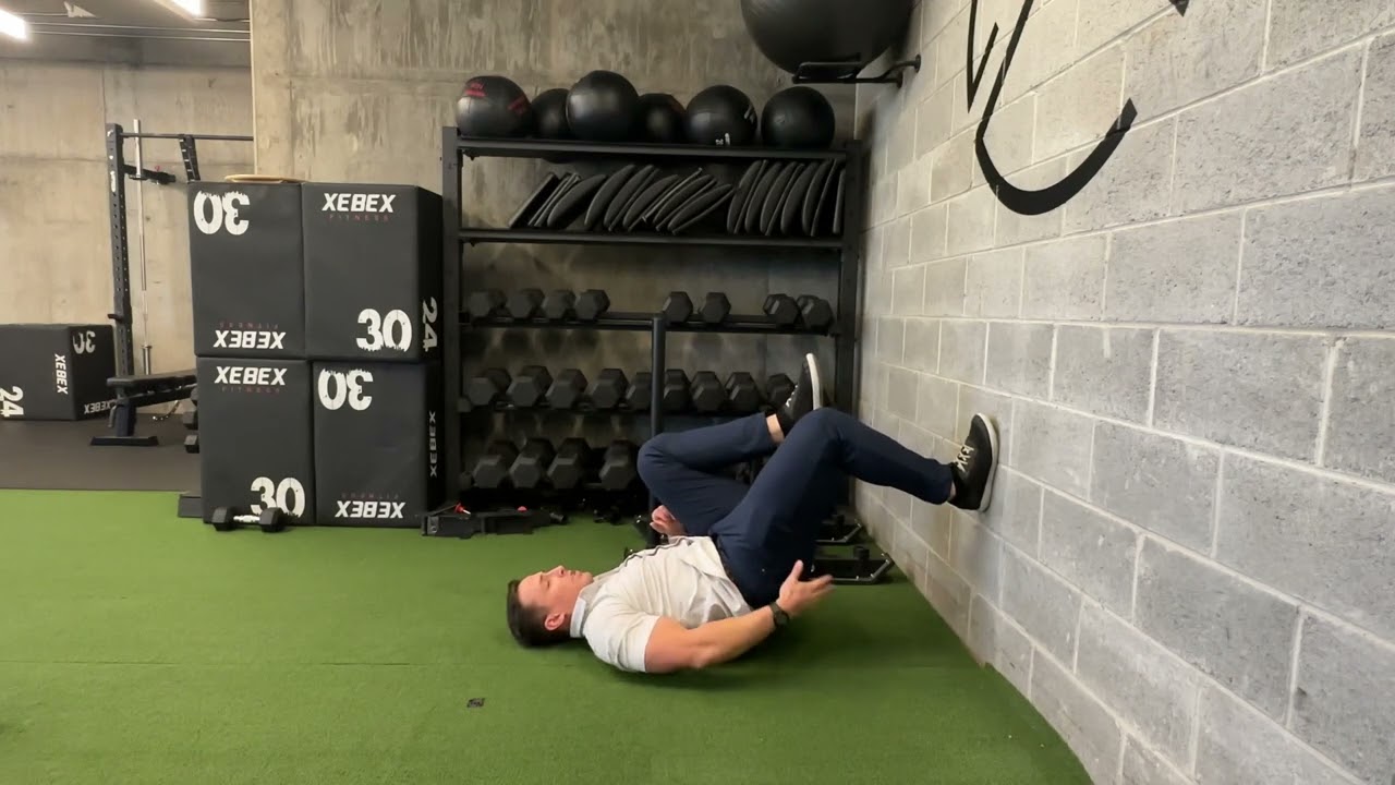 Single Leg Wall Bridge - YouTube
