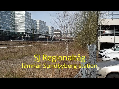 2022-03-19 SUNDBYBERG - SJ Regionaltåg lämnar stationen söderut ( Micke V200 )