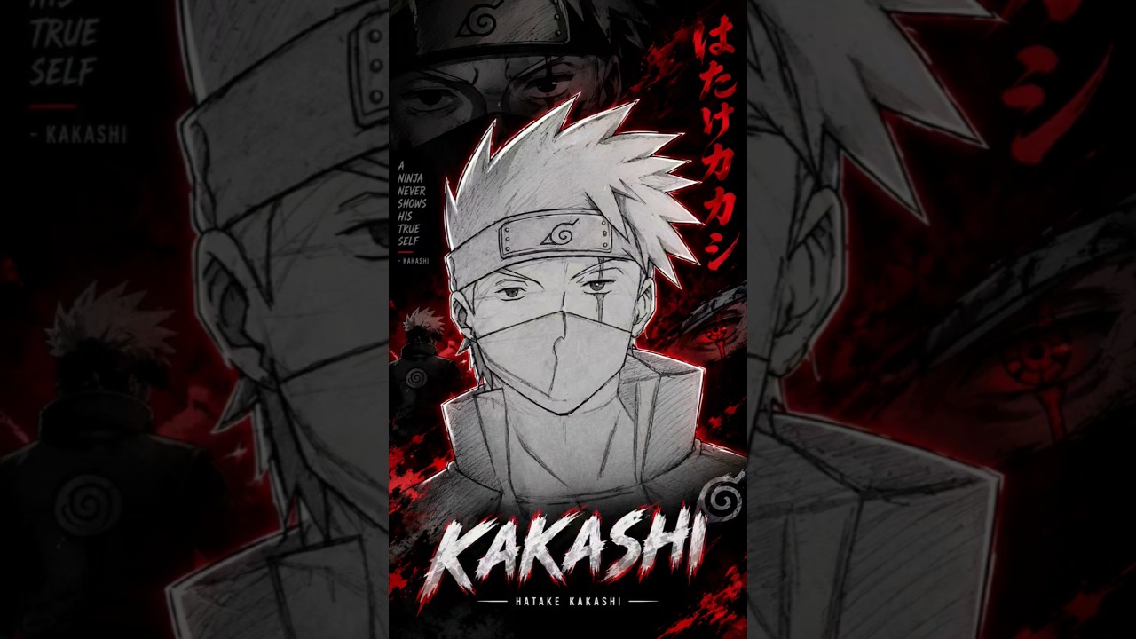 Kakashi Drawing 🔥 | Hatake Kakashi | Naruto Anime Drawing #shorts