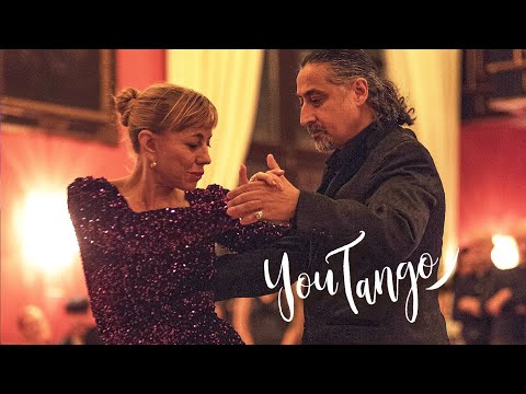  Gregorio Garrido  and  Martha Giorgi  are  dancing  to  the  tango  "  A Don Agustin Bardi  "  by  Quinteto Garufa  in  2025
