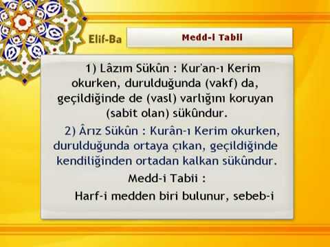 Tecvid Dersleri-15 (Medd-i Tabii)