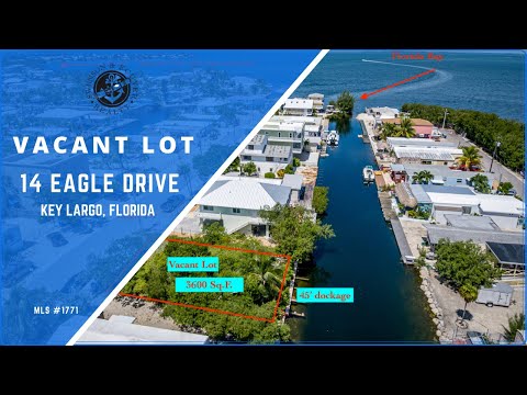 Waterfront Buildable Lot in Key Largo - 14 Eagle Drive