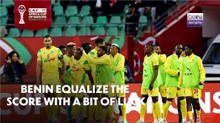 Benin equalize the score with a bit of luck