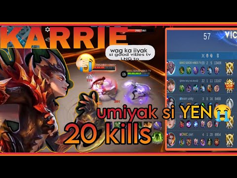 KARRIE BEST BUILD ITEM SUSTAINABLE FOR CLASHING#mobilelegends #mobilelegends #gameplay Game Play