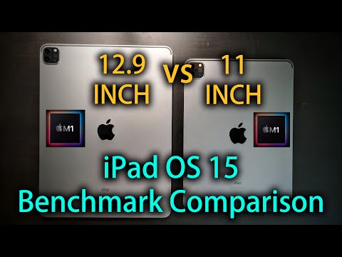 iPad Pro M1 11" vs 12.9" 2021 Benchmark Test on iPadOS 15