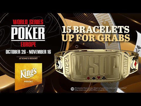 ♦️♣️♥️♠️ 2022 WSOP Europe LIVE - €350 NLH Opener Event Final Table!