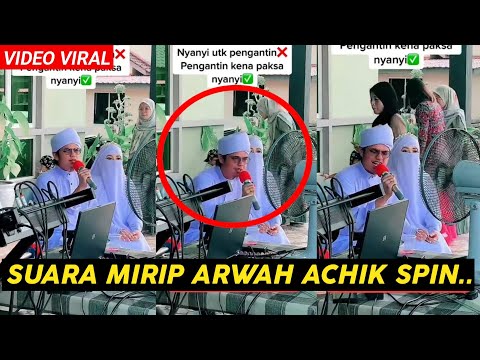 Viral Pengantin Lelaki Menyanyi Lagu Achik Spin, Suara Sebijik Macam Arwah