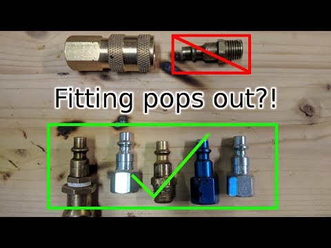 Fittings popping out of V-style couplers? My theory and measurements.