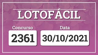 Capa de LOTOFÁCIL 2361