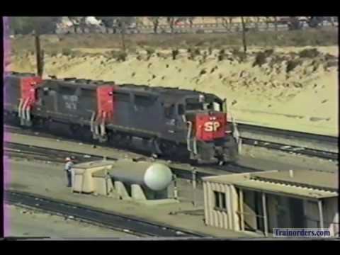 Classic Railroad Series 517 - SP to ATSF Transfer at San Bernardino September 13, 1988