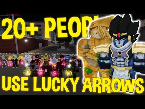 [YBA] 20+ PEOPLE USE LUCKY ARROWS IN THE NEW UPDATE!