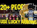 [YBA] 20+ PEOPLE USE LUCKY ARROWS IN THE NEW UPDATE!