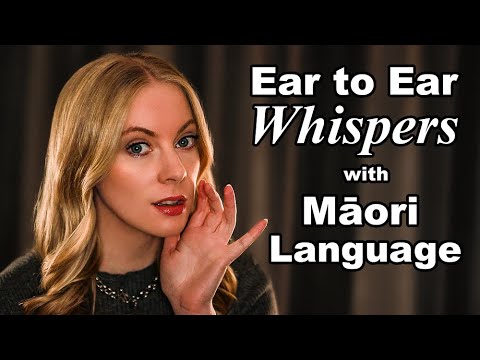 ASMR Ear to Ear Trigger Words with MĀORI LANGUAGE for Sleep 💤 Binaural Whisper, New Zealand Accent
