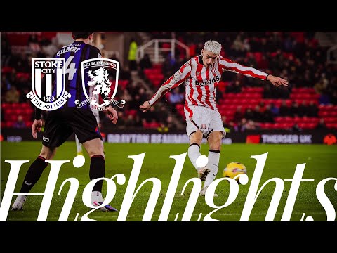 Rigo scores first City goal in defeat | Stoke City 1-2 Middlesbrough | Highlights
