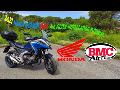 Tutorial - 2021 Honda NC750X BMC air filter installation tutorial - Cambio filtro aria