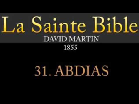 La bible David Martin 1855 - 31 Abdias