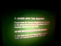 A Severe Error Has Occured