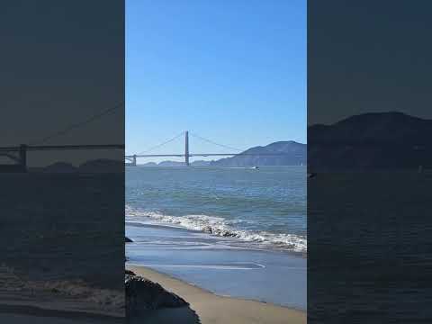 Golden Gate with gentle waves