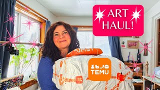 Art Journaling and Watercolor Supplies from Temu- A Gigantic Art Haul!