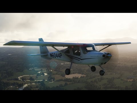 First look at the Cockspur Cessna 162 "Skycatcher" and Caernarfon airfield in Flight Simulator