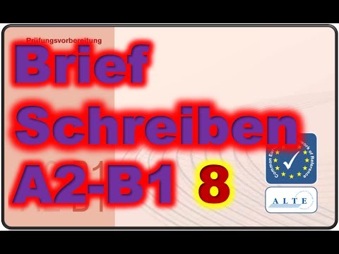Brief Schreiben A2 B1 12032019 смотретьскачать