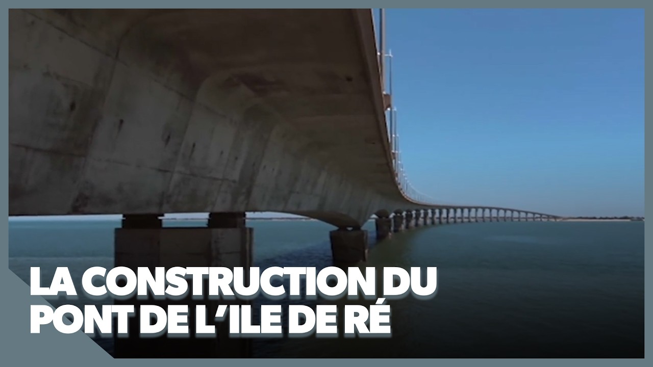 La construction du pont de l'Ile de Ré avec la méthode de la précontrainte