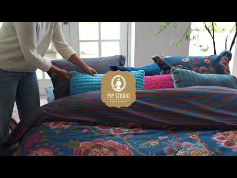 Perkala gultas veļas komplekts Bombay Bold Dark Blue video