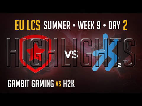 Gambit Gaming vs H2K HIGHLIGHTS | Week 9 Day 2 EU LCS Summer Split 2015 S5 | GMB vs H2K W9D2