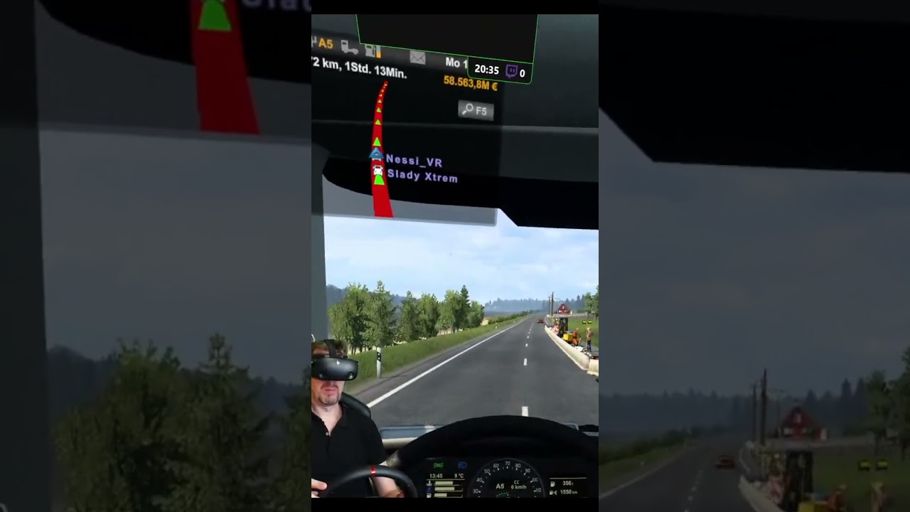 Stocki VR - Notfallbremssystem? Wer braucht das schon?! ETS2 VR #shorts #ets2vr #ets2