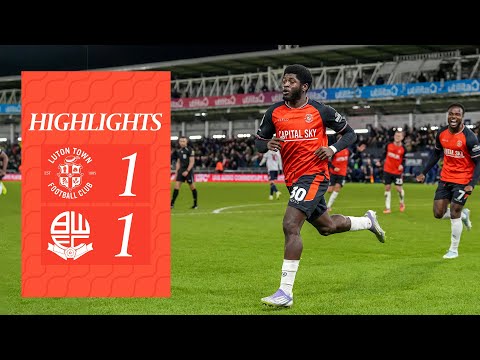 Luton 1-1 Bolton | Highlights