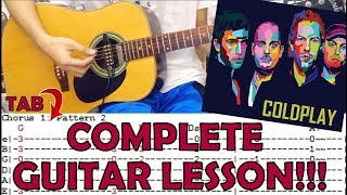 The Scientist - Coldplay(Complete Guitar Lesson/Cover)with Chords and Tab
