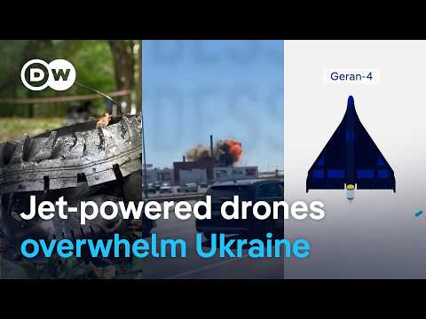 Russia steps up attacks against Ukraine with new jet-powered drones | DW News