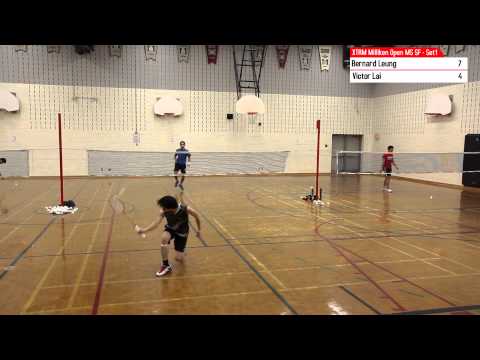XTRM Milliken Badminton Open MS Semi-Final - Set 1 (Victor Lai v Bernard Leung)