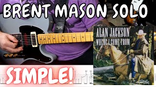 Video thumbnail for Brent Mason Guitar Solo TAB 3 Speeds - Alan Jackson Where I Come From by Levi Clay