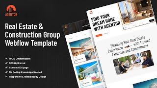 How to create a real estate website using Agentor Webflow Template?