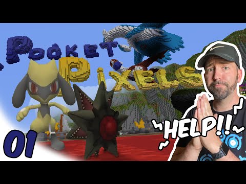 A Minecraft Newbie Plays PocketPixels Pixelmon! HELP! Episode 1