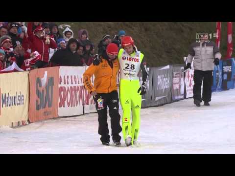 Andreas Wank 128m! - Zakopane 2014 Fall/Upadek [HD]