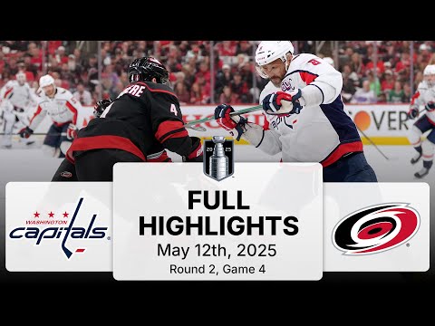 NHL Playoff Highlights | Capitals vs. Hurricanes | Gm 4 | May 12, 2025