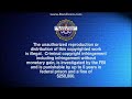 Sony Pictures FBI Anti Piracy Warning Screen 2004 2012 Real Life Only