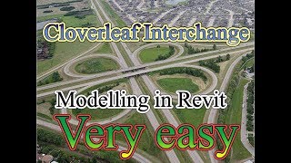 Revit - Cloverleaf interchange modeling