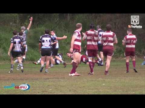 2016 NHRU Round 13 Premier 2 Highlights - Nelson Bay v University