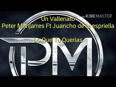 Un Vallenato | Peter Manjarres Ft Juancho De la espriella | LO QUE TÚ QUERIAS 2017