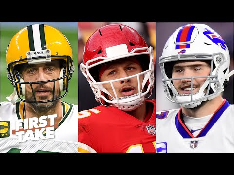Aaron Rodgers、Patrick Mahomes 還是 Josh Allen：誰最該贏得 NFL MVP 獎項？ | First Take (Aaron Rodgers, Patrick Mahomes or Josh Allen: Who deserves to win NFL MVP? | First Take)