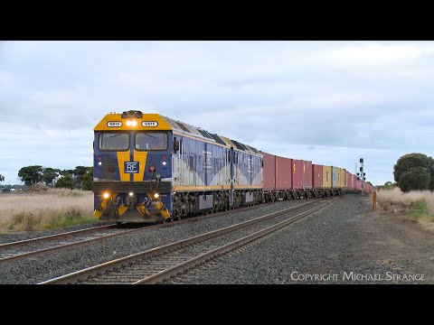 9173 QUBE Ultima Broad Gauge Container Train G515 & G512 (24/7/2023) - PoathTV Australian Railways