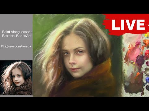 Live Paint along - One session oil painting